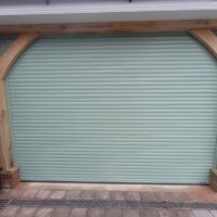 Aluroll 55 Chartwell Green insulated Roller door