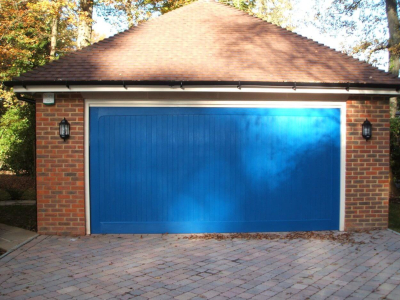 Blue Garage Door
