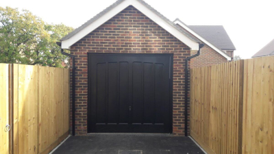 Brown Single Garage Door