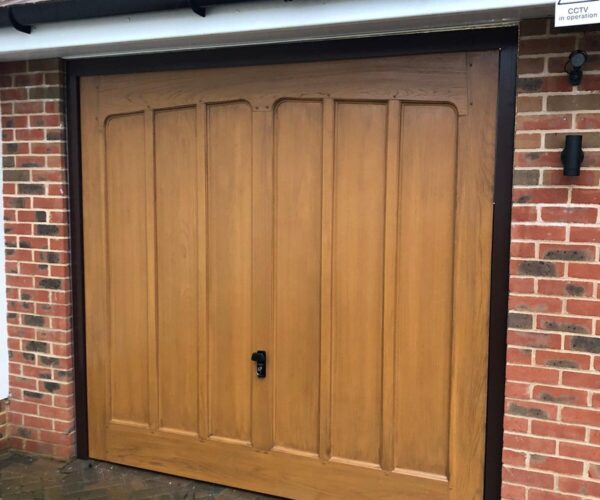CDC-Ashtead-GRP-Honey-Beech Garage Doors