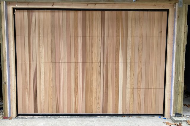 Cedar Door - Bespoke Vertical slat - Sectional