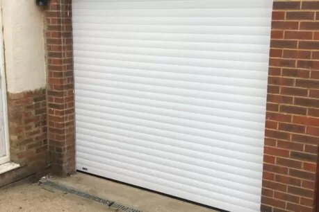 White Roller Garage Door Installed by CDC