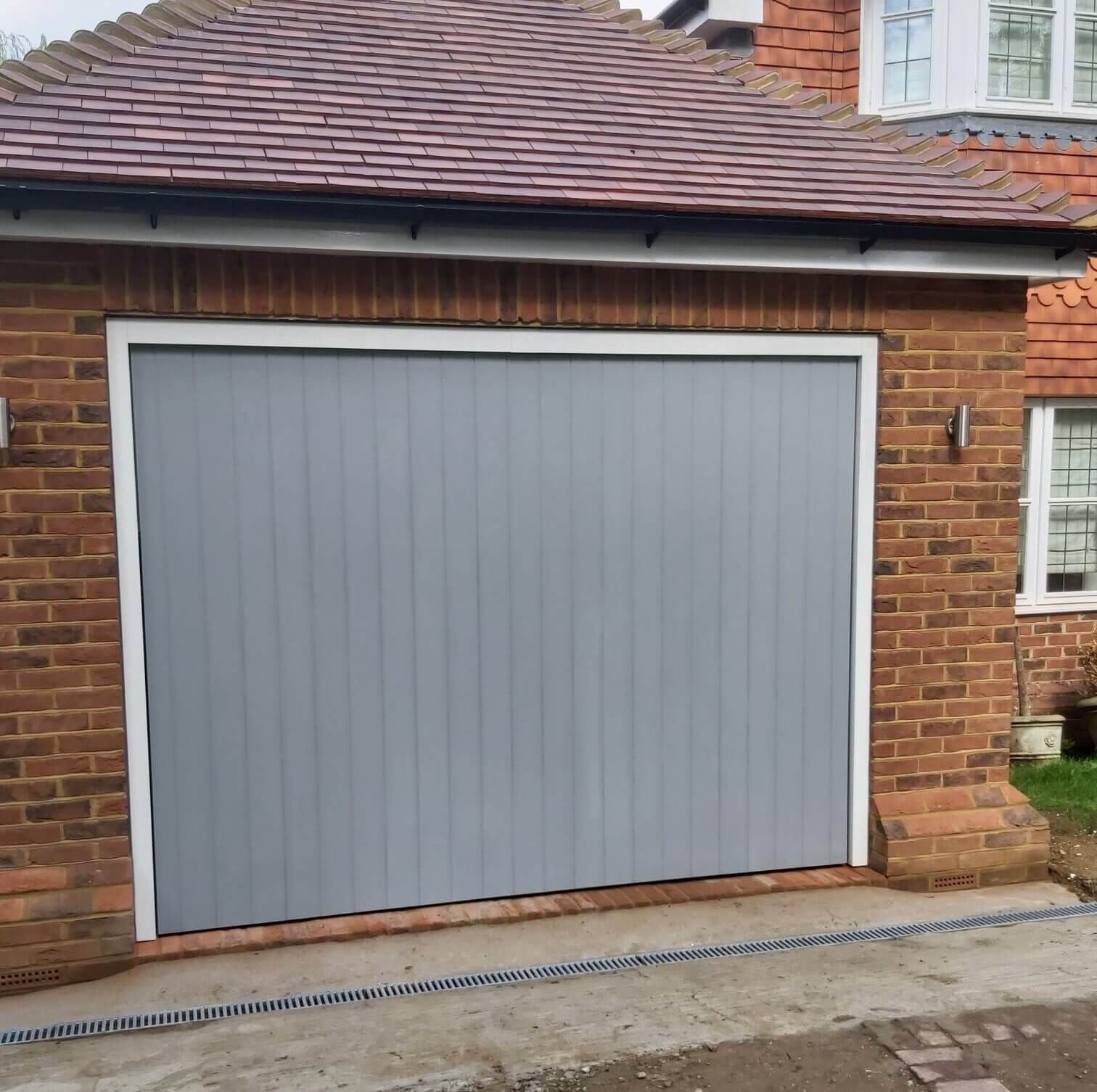 Verwood Grey Garage Door
