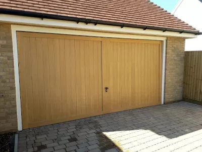 Wooden Double Garage Door