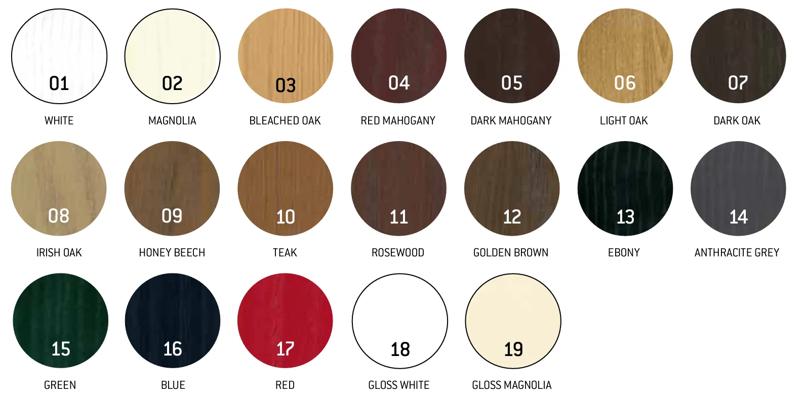 CDC Garage Door Colours