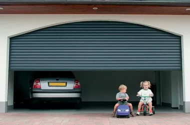 Novoferm CDC Roller Garage Doors Double Grey