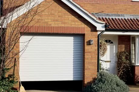 White Roller Shutter Garage Door Installations CDC
