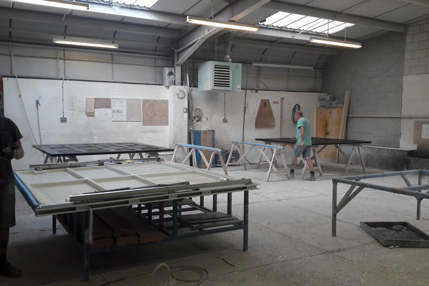 Making GRP Doors on the Factory floor