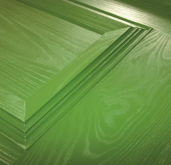 Close up of green door grain