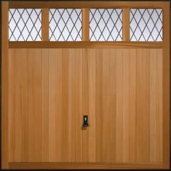 Sandhurst Light Oak CDC Garage Doors Wood Colours
