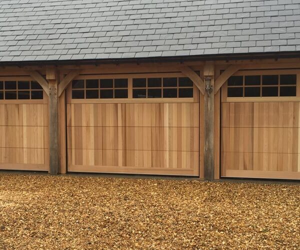 CDC Timber Sectional Garage Doors